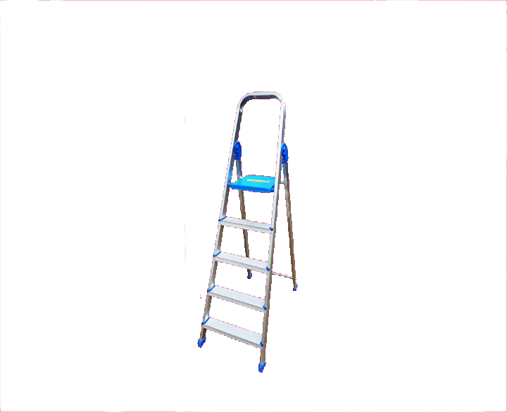 5 Steps Aluminium Ladder with Anti Slip Shoes