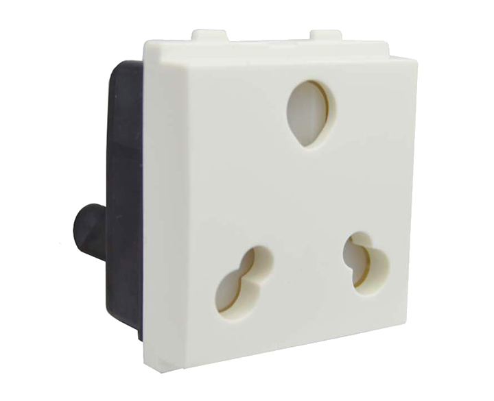 E-square-Socket6-16A-ModularSwitches-White