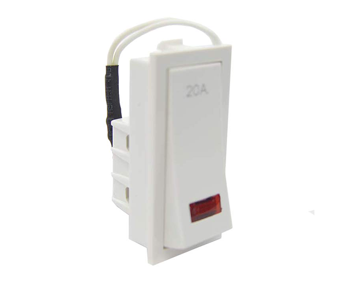 K9-20A-1-Way-Switch-with-Indicator-Modular-Switches-White