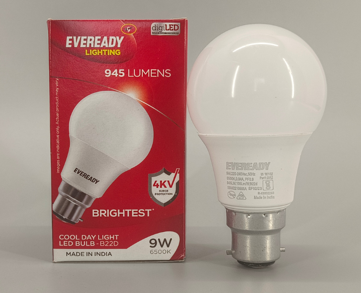 LED Bulb 9W Eveready 6 Nos Combi Pack
